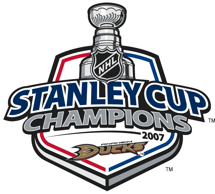 Anaheim Ducks 2007 Champion Logo iron on heat transfer